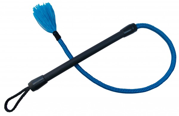 Blaue Seilpeitsche - ein Single Tail aus Seil zum Ausporbieren