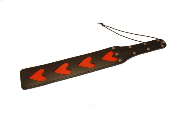 Herzchen paddle aus Kunstleder ❘ einfaches SM Paddel