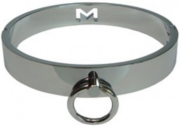 Kleines Metall Halsband mit Magnetpin ♥ Fesseln & BDSM