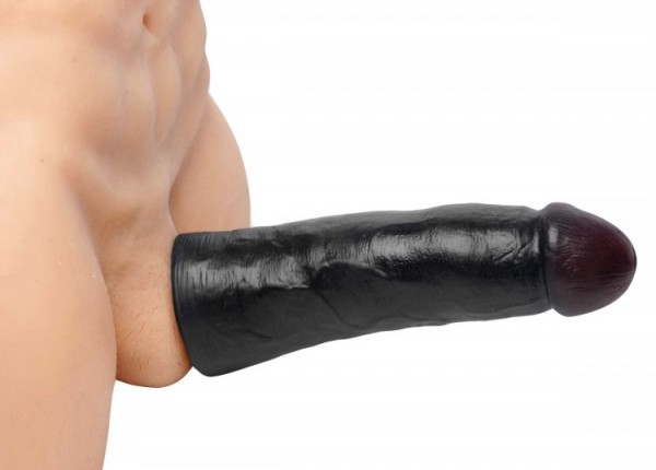 Sex Penishülle ❘ schwarze Penisverlängerung