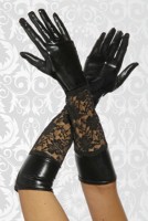 Wetlook Damen Handschuhe mit Spitze ❘ Fetisch Shop