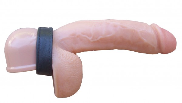 Leder Hodenband mit Klettverschluss ♥ BDSM Lederband