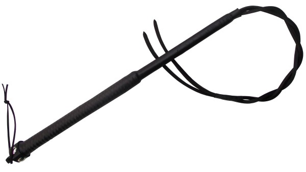 BDSM Single Tail Peitsche ❘ 2 gedrehte Vierkant Striemer